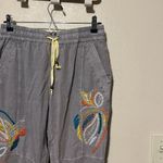 Anthropologie  Stockton Embroidered Jogger Pants Women's Size‎ XS Gray Vacation Photo 5