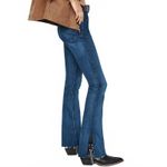 Free People Level Up Side Slit Bootcut Jeans Night Sky NWT Size 25 Photo 2