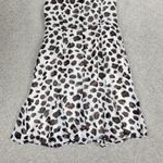 Kate Young Target Dress Womens 10 Leopard Print Fit Flare Baby Doll Chic Flirty White Photo 10