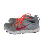Nike ‎ Wild Trail Running Shoes Sneakers Athletic Women's 9 Gray Red 643074-005 Photo 1