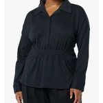 NEW TEREA Black Zoe Cinched Waist Oversized Shirt L Size L Photo 0