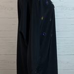 Andiamo Italia Vintage  black beaded Tunic blouse  size L Photo 4