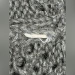 Free People  Women’s Chunky Open Cable Knit Mohair Wool Blend Sweater Gray Sz M Photo 2