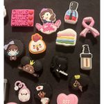 Lot of 27 Snap In Shoe Charms Women Girls Empowerment Makeup Food Sports Photo 4
