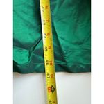 Vintage 80s Velvet and Taffeta Midi Party Dress in Emerald Green Size Medium Photo 6