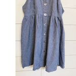 Alyn Paige New York Womens Dress Collar Button Front Sleeveless Blue Size 11/12 Photo 4