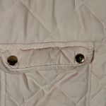 Blue Rain  Puffer Vest‎ Woman's Small Light Pink Quilted Snap Pockets Pastel Photo 3