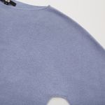 Uniqlo  3D 100% cotton Knit Boatneck relaxed casual black LS Sweater jumper top M Photo 1