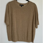 Banana Republic  tan linen blend‎ sweater size large Photo 0