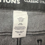 Basic Editions Classic Straight Womens Jeans Size 16 Black Stretch High Rise Photo 5