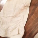 Lucky Brand Womens Scoop Neck Embroidered Cotton Peasant Blouse Cream Sz L Photo 4