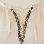 Coco + Carmen  satin lace up blouse size s/m Photo 1
