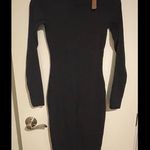 SKIMS NWT FITS EVERYBODY CREW NECK LONG SLEEVE DRESS S Onyx Photo 1