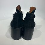 Franco Sarto  black suede ankle boots block heel women’s size 8.5 business casual Photo 3