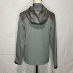 Nike Pro Running Jacket Womens Gray Red Hooded Full Zip Stretch Sz. S Photo 6