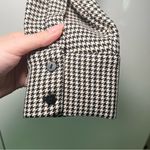 ZARA houndstooth crop long sleeve shirt Photo 4