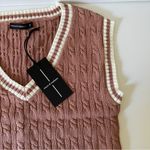 Moon and Madison Sweater Vest Size S White Photo 7