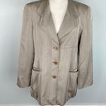 Giorgio Armani Blazer Jacket Triple Breasted Long Line Gruppo GFT Silk Size 10 Photo 4