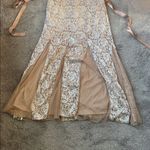 Candalite  Beige Maxi Sequin Lace Dress SIZE XL Photo 1