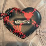 Steve Madden  Bleeding Hearts Bevelyn Satchel Purse Red & Black Photo 4