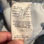Wrangler  Reworked Short Light Wash Raw Hem Denim WBRWSLS 25 Photo 3