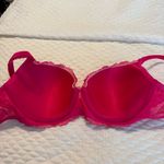 Victoria's Secret Body by Victoria Victoria’s Secret Lined Demi Bra Size 36 DD Pink Underwire Lace Photo 13