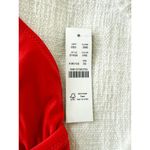 J.Crew | NWT | Halter tie-back bikini top with mesh in Venetian Red | Sz XS Photo 4