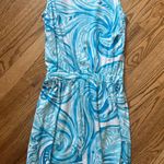 Lilly Pulitzer Windward Dress Resort White Blue Sea Ruffles Mini Beach Summer Photo 1