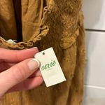 Aerie  Spring Fling Boho Eyelet Lace Halter Crossover Backless Smocked Dress NWT Photo 7