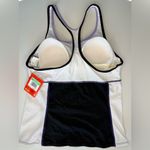 Nike Women's Purple and Black Tankini Top NWT Size 8 Photo 2