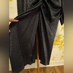 Classy Black satin jacquard Mini Dress size M Size M Photo 4