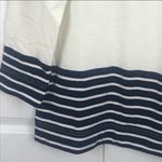 J.Crew Size XS Nautical Navy Colorblock Striped Cotton Crewneck Sweatshirt Photo 2