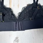 JLUXLABEL  Black Cut Out Front Adjustable Strap Unlined Bralette Size Small Photo 2