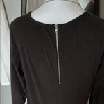 Allison Joy . Black Long Sleeve Dress with Zipper Detail Photo 3