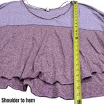 We The Free  Heathered Purple Colorblock Cozy Casual Coastal Long Sleeve Size XS Photo 10