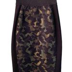 Anthropologie Maeve  Small Black Metallic Camo Jacquard Pencil Mix Media Skirt Photo 0