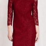 Boden Jennifer Red Lace Sheath Dress Classic Holiday Size 4 Photo 0