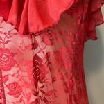 Urban Outfitters  Red Lace Top Photo 2