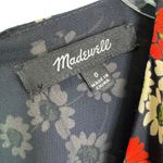 Madewell Peekaboo Sleeve Midi Dress in Hillside Daisies Dark Navy Floral Size 0 Photo 7