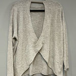 TALULAH  soft‎ lightweight knit sweater gray open back size M Photo 0