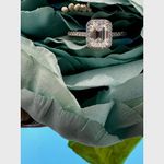 2 carat Moissanite Triangular Cut Ring with Moissanite Accents Size 7 Silver Photo 10