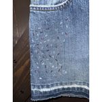 SO Vintage Y2K 2000s  Denim Skirt Size‎ 11 Light Blue Low Rise Mini Beads Beaded Photo 1