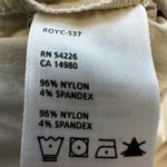 Royal Robbins  Mini Skort Skirt Flat Front Back Slit Zip Pocket Lined Khaki 12 Photo 4