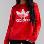 Adidas Red Satin  Pullover Photo 1