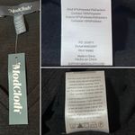 Modcloth  More After Midnight Top Black Long Sleeve Sheer Polka Dot Sleeve M NWT Photo 10