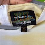 Vintage yellow and Green Puff Sleeve Sheath Midi Dress Size M Photo 1