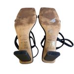 ALDO Y2K VTG. BLACK STRAPPY SQUARE TOE HEELS SANDALS SZ. 6 1/2. Photo 7