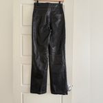 ZARA  Women’s Faux Leather Brown Stitching Pants Size XS Photo 1
