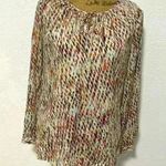 The Limited  women’s satin long sleeve printed top size M Photo 4