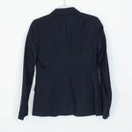 J.Crew Womens Super 120s Striped Wool Blazer Size 2 Black Academia Preppy Office Photo 6